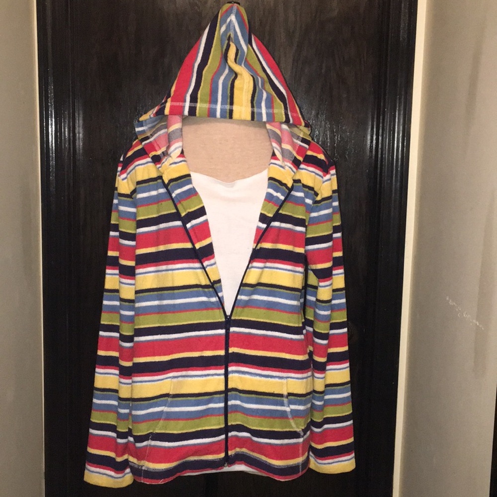 NWT - Nursing Sport Hoodie - candy striped terry